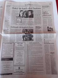 Cumhuriyet Gazetesi - 1 Mayıs 2009 - Yasaklı 1 Mayıs Bayramı - Azerbaycan Okul Katliamı İle Sarsıldı - Hilmi Özkök İlker Başbuğ Görüşmesi - Dünya Sağlık Örgütü Domuz Gribi İçin Uyardı - Deniz Baykal- İstanbul Valisi Muammer Güler'den Gözdağı
