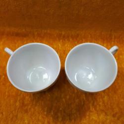 ANTİKA BİR ÇİFT MADE IN JAPAN FRAGONARD RESİMLİ PORSELEN FİNCAN , TABAKLARI YOK