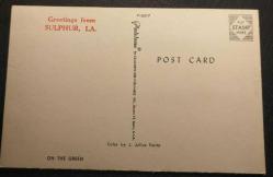 POSTA KARTI  ABD  SULPHUR LOUİSİNA  MANZARALI   KOLEKSİYONLUK