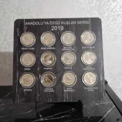 2019 1 Kuruş Anadolu'ya Özgü Kuşlar Serisi Bimetal (RESİMDEKİ ÜRÜN GÖNDERİLECEKTİR) (Hediyelik Vitrin ve Masa Üstü Ürün)