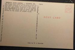 POSTA KARTI   ABD  GEORGİA EYALET BAŞKENTİ ATLANTA  MANZARALI   KOLEKSİYONLUK