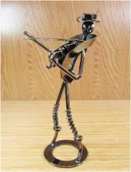 ViNTaGe KEMANCI MüZiSYeN FiGÜRLü İLGİNÇ HEYKEL-BÜYÜK BİBLO...