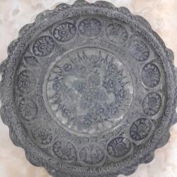 Gerçek Osmanlı İşlemeli Bakır Tabak