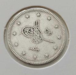 1327-4 GÜMÜŞ 2 KURUŞ SULTAN MEHMET REŞAT DÖNEMİ ORİJİNAL ÇOK ÇOK TEMİZ BB2CC2 NADİR