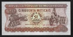 ** MOZAMBİK ( 50 * METİCAİS ) 1986 - ÇİL