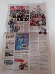 Sözcü Gazetesi - 29 Mayıs 2022 - Beşiktaş Kongreye Gidiyor - Jorge Jesus - Real Madrid Şampiyonlar Ligi Şampiyonu Oldu - Bill Gates'in Ege Turu Sürüyor - Sarayda Açlık Yok Orada Herkesin Bir Eli Yağda Bir Eli Balda - Önümüzdeki Seçimde Recep Tayyip Erdoğan Gitsin Mi Kalsın Mı Oylanacak - Gültekin Uysal - Cemal Enginyurt-Mansur Yavaş - Ekrem İmamoğlu