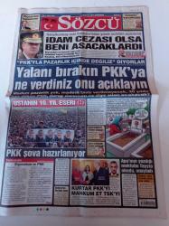 Sözcü Gazetesi - 20 Mart 2013 - Nice Yıllara Beşiktaş - Dirk Kuyt - Salih Uçan - Dhkpc'nin Suikast Listesi Ele Geçirildi - Hikmet Sami Türk - Yalanı Bırakın PKK'ya Ne Verdiniz Onu Açıklayın - İlker Başbuğ İdam Cezası Olsa Beni Asacaklardı- Devlet Bahçeli - Engin Alan
