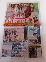 Sözcü Şık Gazetesi - 11 Mayıs 2015 - Acun Ilıcalı'nın Survivor'ı- Şarkıcı Ayşe Özdemir - Dostlardan Zeki Alasya'ya Veda - Edip Akbayram - Metin Akpınar - Tarık Akan - Perran Kutman - Orhan Gencebay - Kemal Kılıçdaroğlu