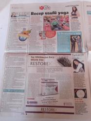 Milliyet Cafe Gazetesi - 29 Aralık 2008 - Uğur Yücel Ve Şebnem Bozoklu Fotoğrafı - Aliye Dizisinden Güldünya'ya - Seda Sayan  İnsanlar Başbakandan Çok Bana Geliyor - Deniz Berdan - Melike Demirağ'dan Greenpeace Destekli Klip - Özge Özberk - Şahan Gökbakar - Recep İvedik
