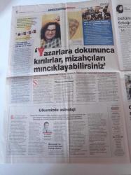 Milliyet Cumartesi Gazetesi - 15 Şubat 2003 -  Anadolu'nun İlk Kadın Saat Ustası Şükran Lişesivdin - Oğuz Çetin - Borusan'dan İki Ayrı Etkinlik- Fransız Kültür Merkezi -Eminem Eminem'i Oynuyor - Metin Üstündağ - Barmenler Yarışacak - Arabesk Söylemeyen Küçük Anıl