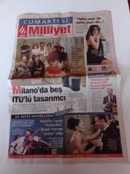 Milliyet Cumartesi Gazetesi - 12 Nisan 2003 - Nuri Alço Ben Tecavüzcü Coşkun'un Bir Üstüydüm - İnternet Mahir- Okul Müdürü Turbo Motorlu Eskort Kraliçesi -  - Frida Kahlo - Milano'da Beş İTÜ'lü Tasarımcı - Pelin Batu Fotoğrafı-