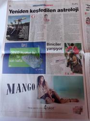 Milliyet Cumartesi Gazetesi - 12 Nisan 2003 - Nuri Alço Ben Tecavüzcü Coşkun'un Bir Üstüydüm - İnternet Mahir- Okul Müdürü Turbo Motorlu Eskort Kraliçesi -  - Frida Kahlo - Milano'da Beş İTÜ'lü Tasarımcı - Pelin Batu Fotoğrafı-