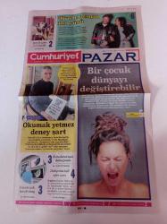 Cumhuriyet Pazar Gazetesi - 10 Ekim 2021 - Aziz Sancar Fotoğrafı - Okumak Yetmez Deney Şart - Fırçası Işık Tuvali Uzay - Boji İle Şehir Turu Keyifli - Cem Yiğit Üzümoğlu Ve Duygu Sarışın Fotoğrafı - Türkçe'nin Hali İşler Acısı - Ressam Hayrettin Karaerkek- Zeki Ama Türü Ne