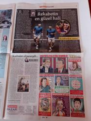 Cumhuriyet Pazar Gazetesi - 26 Mayıs 2019 - Sayı 1524 Nejat İşler Fotoğrafı- Suna Yıldızoğlu Yakında Sahnede - Teniste Rekabetin En Güzel Hali - Tevfik Fikret Müzesi - Vejetaryen Yaşam - Köksal Atay'ın Hikayesi - Vefa Zat Öldü - Antalya'nın Saklı Güzelliği - Yves Rocher