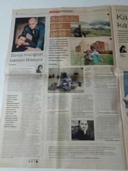 Cumhuriyet Pazar Gazetesi - 28 Şubat 2010 -  Anadolu'nun Kayıp Şarkıları - Göçmenler Burada Aramızda - Heykelden Beslenen Takılar -Zülfü Livaneli'nin Yönettiği Veda Filmi - Sinan Tuzcu- Seda Sayan Fotoğrafı - Bahman Ghobadi Ben De Bir İran Kedisiyim - Berrak Tüzünataç