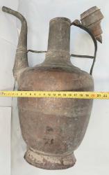 BAKIR İBRİK, ANTİKA BAKIR İBRİK 1930-40 LARDAN USTA İŞİ BAKIRDAN MAMÛL İBRİK, MUHTEŞEM İŞÇİLİKLİ, DEKORLUK BAKIR İBRİK.