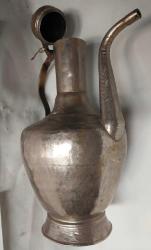 BAKIR İBRİK, ANTİKA BAKIR İBRİK 1930-40 LARDAN USTA İŞİ BAKIRDAN MAMÛL İBRİK, MUHTEŞEM İŞÇİLİKLİ, DEKORLUK BAKIR İBRİK.