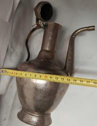 BAKIR İBRİK, ANTİKA BAKIR İBRİK 1930-40 LARDAN USTA İŞİ BAKIRDAN MAMÛL İBRİK, MUHTEŞEM İŞÇİLİKLİ, DEKORLUK BAKIR İBRİK.