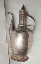 BAKIR İBRİK, ANTİKA BAKIR İBRİK 1930-40 LARDAN USTA İŞİ BAKIRDAN MAMÛL İBRİK, MUHTEŞEM İŞÇİLİKLİ, DEKORLUK BAKIR İBRİK.