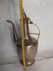 BAKIR İBRİK, ANTİKA BAKIR İBRİK 1930-40 LARDAN USTA İŞİ BAKIRDAN MAMÛL İBRİK, MUHTEŞEM İŞÇİLİKLİ, DEKORLUK BAKIR İBRİK.