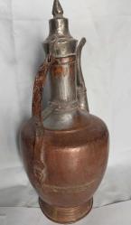 BAKIR İBRİK, ANTİKA BAKIR İBRİK 1930-40 LARDAN USTA İŞİ BAKIRDAN MAMÛL İBRİK, MUHTEŞEM İŞÇİLİKLİ, DEKORLUK BAKIR İBRİK.