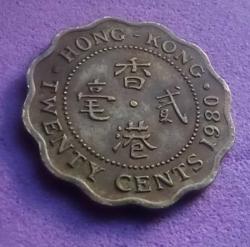Efemera - HONG KONG 1980 YILI 20 CENT ÇÇT (+) - kitantik - kitaLog
