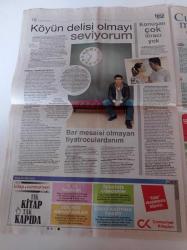 Cumhuriyet Haftasonu Gazetesi - 12 Nisan 2008 - Sayı 98 -  Ay Yıldız Altındaki Sürgünlerin Kitabı - Heykellerle Evren -- İş Arıyoruz Adlı Film -  Eşref Dinçer -Sırrı Süreyya Önder Fotoğrafı - Cuntacılar Yargılanırsa Aşk Filmi Yaparım - Emre Kınay Tiyatrocular Birbirini Sevmez - Ara Güler