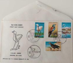 1976 KUŞLAR FDC İLK GÜN ZARFI G2TT PEK ÇIKMAZ