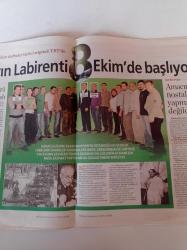 Milliyet Televizyon Gazetesi - 4 10 Ekim 2008 - Aysun Kayacı Posteri - Gülse Birsel Yazdı Ata Demirer Oynadı - Avrupa Yakası - Oyuncu Polat Bilgin - Star TV Haber Spikeri Şükran Güzeliş-  Türklerin Darbe Tarihi TRT'de - Deniz Çakır - Timur Acar - Hasibe Eren