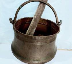 BAKIR  BAKRAÇ, BAKIR HELKE,1930-40 LARDAN USTA İŞİ KIRLANGIÇ GEÇME, BAKIRDAN MAMÛL BAKRAÇ, HELKE,SU KOVASI, MUHTEŞEM İŞÇİLİKLİ, DEKORLUK BAKRAÇ.