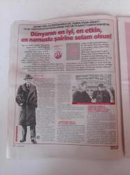 Cumhuriyet Kitap Gazetesi - 27 Ocak 2022 - Sayı 1667 - Nazım Hikmet Ran Fotoğrafı - Tahsin Yücel Tartışmalar - Hüsnü Mahalli İle Ortadoğu Üzerine - Ali Balkız - Sadık Usta Şüphenin Tarihi - Alice Harikalar Diyarında - Bizans'ın Entelektüel Tarihi - Aziz Sancar Ve Nobel'in Öyküsü