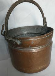 BAKIR  BAKRAÇ, BAKIR HELKE,1930-40 LARDAN USTA İŞİ KIRLANGIÇ GEÇME, BAKIRDAN MAMÛL BAKRAÇ, HELKE,SU KOVASI, MUHTEŞEM İŞÇİLİKLİ, DEKORLUK BAKRAÇ.