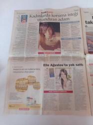 Hürriyet Pazar Gazetesi - 4 Ağustos 2002 - İlhan Mansız Ayşe Arman ...