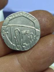 P50--------MADENİ PARA 2015 İNGİLTERE 20 PENCE