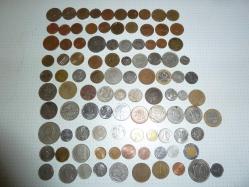 ANTİKA YABANCI MADENİ PARA KOLEKSİYONU KARIŞIK ÜLKELER HER BİRİ FARKLI 100 ÇEŞİT