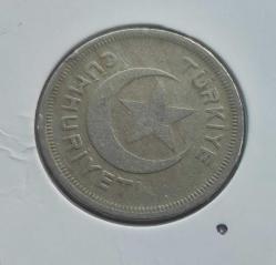 BEŞ (5) KURUŞ 1938 ÇÇT+++