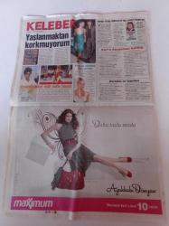 Hürriyet Kelebek Gazetesi - 12  Mart 2008 - Demet Akalın Gülben Ergen'le Kırgınlık Geride Kaldı - Ahmet Çakar'a 1207 Bikini Yolladılar - Mor Ve Ötesi - Okan Bayülgen -  Yavuz Bingöl - Vildan Atasever - Beyaz Melek Filmine Amerika Vizesi - Mahsun Kırmızıgül