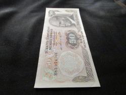 6.EMİSYON 1.TERTİP 50 TL TÜRK LİRASI H83 O74766 SERİ NUMARALI KAĞIT PARA ÇİL ALTI  860