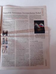 Cumhuriyet Bilim Teknoloji Gazetesi - 21 Ekim 2011 - Sayı 1283 - Bağışıklık  Sistemi Devrimcileri- İktidar Program Ve Gelir Dağılımı Bozukluğu -Polis Ordusunun Akla Getirdikleri - Yaşamın Temeli Kimya'dan 10 Temel Konuya Yanıt Bekliyoruz - Bilimin Tarihteki Özgün Rolü - Kadına Şiddet Sorun Nedir - Direnen Üniversite Yankılanıyor