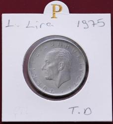 Türkiye Cumhuriyeti 1975  Yılı 1 Lira No 1013