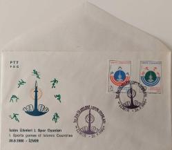 1980 İSLAM ÜLKELERİ 1.SPOR OYUNLARI FDC İLK GÜN ZARFI BBB2N NADİRDİR