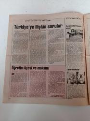 Cumhuriyet Bilim Teknik Gazetesi - 21 Ocak 1995 - Sayı 409 - Elektronik Not Defteri - Yıldız Avcısı - Her Kafaya Uyan Kask - Organ Nakli Yasası Üzerine Tartışmalar -Bilkent'te Moleküler Biyoloji Ve Genetik Bölümü Açılırken -Kudüs Tüneli Bir Doğa Ürünü - Yolgeçen Hanı Anadolu'dan Yeni Buluntular - Hangi Bağımlılık Daha Güçlü - Büyük Kedilerin Muhteşem Dönüşü - Alvin Toffler'le Söyleşi