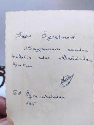 KRT110---- ÖĞRETMENE YOLLANMIŞ BAYRAM KARTPOSTALI