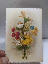 KRT110---- ÖĞRETMENE YOLLANMIŞ BAYRAM KARTPOSTALI