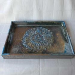 El Yapımı Antik Ahşap Tepsi*