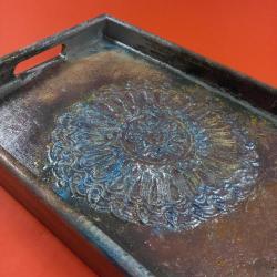 El Yapımı Antik Ahşap Tepsi*