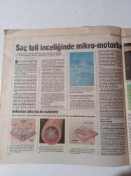 Cumhuriyet Bilim Teknik Gazetesi - 13 Nisan 1991- Sayı 213 - Tarihin 5 Dakikasının Uzunluğu - İlk Jilet İcat Oldu - Manolya Üretimi Nasıl Yapılır - Rock Konserleri Sağır Yapıyor -Saç Teli İnceliğinde Mikro Motorlar - Kuğu Beyazlığın Ve Temizliğin Simgesi - Einstein Yine Haklı - Piri Reis'in Haritası Ve Bir Bilim Kurgu Romanı