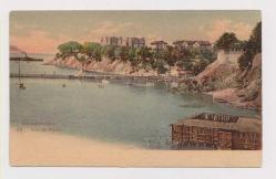 Kadıköy Moda Umumi Görünüm ve Deniz Hamamları Orijinal Osmanlı Kartpostal