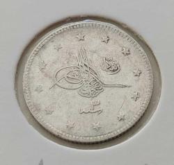 GÜMÜŞ 2 KURUŞ 1327-3 SULTAN MEHMET REŞAT DÖNEMİ ORİJİNAL ÇİLALTI 1B2Y NADİRDİR