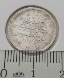 GÜMÜŞ 2 KURUŞ 1327-3 SULTAN MEHMET REŞAT DÖNEMİ ORİJİNAL ÇİLALTI 1B2Y NADİRDİR